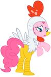  absurd_res alpha_channel avian bird butt chicken costume equine female feral friendship_is_magic halloween hi_res holidays horse invalid_tag junkiesnewb mammal my_little_pony pinkie_pie_(mlp) plain_background pony solo transparent_background 