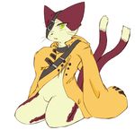  blazblue cat cat_ears eye_patch eyewear feline green_eyes jubei male mammal momo multiple_tails whiskers 