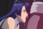  animated animated_gif blue_hair censored cum cum_on_body deepthroat fellatio hair_grab irrumatio long_hair lowres makai_kishi_ingrid oral rape red_eyes saliva yatsu_murasaki 