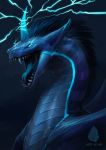  2019 allagar blue_eyes blue_theme digital_media_(artwork) dragon feral open_mouth solo teeth tongue 