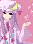  bad_id bad_pixiv_id bow hat long_hair muranisaki patchouli_knowledge pink_bow ribbon solo touhou 