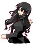  altrouge_brunestud black_hair long_hair red_eyes solo tsukihime 