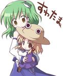  bangs dollar hat kochiya_sanae lowres moriya_suwako multiple_girls touhou 