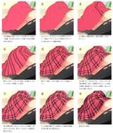  argyle argyle_legwear artist_progress how_to kantoku original plaid plaid_skirt skirt socks translated 