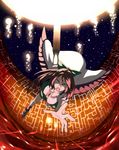  bow breasts hair_bow highres large_breasts long_hair looking_at_viewer open_mouth reiuji_utsuho solo tenkomori_(bug_kura) touhou 