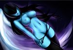  black_hair blue_skin breasts female hair nipples ragora ragora57 seductive solo underwear val&#039;kyr val'kyr video_games warcraft wings world_of_warcraft 