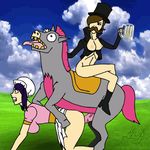  amazing_horse animated jojo rule_63 weebls_stuff 