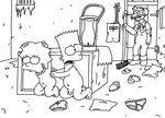  bart_simpson groundskeeper_willie lisa_simpson saviorsavor the_simpsons 