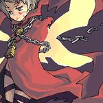  artist_request bell cape chain curse_maker lowres oekaki sekaiju_no_meikyuu solo 