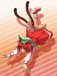  animal_ears brown_eyes brown_hair cat_ears cat_tail chen earrings fingernails hat jewelry long_fingernails multiple_tails sankuma solo tail touhou 