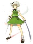  hitodama kokotetsu konpaku_youmu konpaku_youmu_(ghost) solo sword touhou weapon 