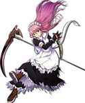  artist_request copyright_request knife long_hair maid scythe solo 
