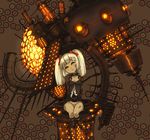  asgr bad_id bad_pixiv_id bottomless doll glowing glowing_eyes no_panties original robot science_fiction solo twintails 