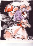  chibi lowres remilia_scarlet rokugou_daisuke shikishi solo touhou traditional_media 