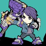  armor artist_request chibi clenched_hand copyright_request lowres oekaki solo 