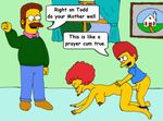  animated maude_flanders ned_flanders the_simpsons todd_flanders 
