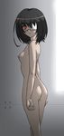  1girl another ass black_hair eyepatch highres kyouno_aki misaki_mei nude 