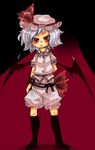  bad_id bad_pixiv_id bloomers blue_hair hat k_no_hito lowres remilia_scarlet short_hair socks solo touhou underwear wings 