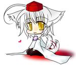  :3 animal_ears artist_request chibi hat inubashiri_momiji lowres solo tail tokin_hat touhou wolf_ears wolf_tail 