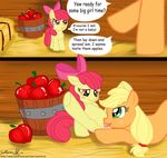  apple_bloom applejack applejack_(mlp) blonde_hair blush comic cowboy_hat cub cunnilingus english_text equine female feral friendship_is_magic green_eyes hair hat horse incest lesbian licking lying mammal my_little_pony nude open_mouth oral oral_sex orange_body pony pussy sex sibling sisters spread_legs spreading text tongue tongue_out vaginal yaoifairy yellow_body young 