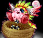  &lt;3 blush crying cum egg female kirby kirby_(series) kurobedamu nest pussy rule_63 