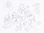  anus black_and_white butt canine female floatzel mammal monkey monochrome mustelid nintendo otter panpour plain_background pok&#233;mon pokemon primate pussy simipour sketch snivy video_games white_background wolf zinnthos 