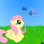  fluttershy friendship_is_magic my_little_pony parasprite tagme 