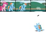  alpha_channel blue_eyes breaking_the_fourth_wall cloud comic cutie_mark dialog dialogue english_text equine female feral fourth_wall friendship_is_magic grass hair hi_res horse mammal multi-colored_hair my_little_pony pegasus pinkie_pie_(mlp) plain_background pony rainbow_dash_(mlp) rainbow_hair text transparent_background veggie55 wings 