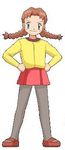  female girl leggings lowres moe_(pokemon) pokemon pokemon_(anime) 