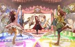  3boys ahim_de_famille arm_up barizorg basco_ta_jolokia blonde_hair boots brown_hair captain_marvelous closed_eyes coat damaras dancing don_dogoier dress goru_(cure_golgom) highres ikari_gai insarn jacket joe_gibken kaizoku_sentai_gokaiger long_hair luka_millfy multiple_boys multiple_girls navi_(gokaiger) pants pantyhose parody precure sally_(gokaiger) shoes smile_precure! standing standing_on_one_leg super_sentai warz_gill yay!_yay!_yay! 