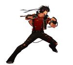  bandanna belt chains dfo dnf dungeon_and_fighter dungeon_fighter_online fighter_(dungeon_and_fighter) fingerless_gloves gloves male male_brawler male_brawler_(dungeon_and_fighter) male_fighter male_focus pants scar scars shirt suspenders torn_clothes torn_pants torn_shirt 