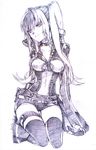  1girl belt breasts choker d.gray-man fairy_tail female lenalee_lee long_hair lucy_ashley thighhighs twintails 