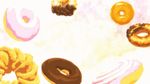 animated animated_gif blonde_hair bow bracelet closed_eyes doughnut dress field flower flower_field flying food jewelry long_hair monogatari_(series) nisemonogatari non-web_source oshino_shinobu sandals screencap smile sundress 