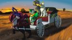  absol cart feral harness legendary_pok&eacute;mon luxray nintendo pok&eacute;mon pok&eacute;mon_(species) radasus road servine suicune sunset video_games whip 