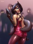  ada_wong anthro asheraart beauty capcom clothing cosplay dress equine female gun horse invalid_tag mammal pinup pose ranged_weapon red_dress resident_evil solo video_games weapon 