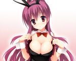  animal_ears bunny_ears bunnygirl dracu-riot! inamura_rio kobuichi long_hair purple_hair yuzusoft 