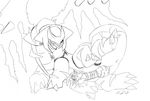  black_and_white gay giratina legendary_pok&#233;mon macro male masturbation monochrome nicobay nintendo penis pok&#233;mon pok&eacute;mon tentacles video_games 