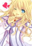  1girl blonde_hair blue_eyes colette_brunel collet_brunel heart jewelry jewlry open_mouth tales_of_(series) tales_of_symphonia 
