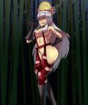  abs adapted_costume bamboo bamboo_forest bangs bdsm black_gloves blunt_bangs boots bow breasts cigar collar d: dominatrix forest fujiwara_no_mokou full_moon gloves hair_bow hair_censor hair_over_breasts hand_on_hip hime_cut knee_boots long_hair medium_breasts moon nature navel night no_bra open_mouth outdoors pants red_eyes revealing_clothes riding_crop sekiyu_(spartan) slingshot_swimsuit solo spiked_collar spikes straight_hair suspenders swimsuit topless touhou underboob v-shaped_eyebrows very_long_hair walking whip white_hair wide_hips 