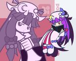  bangs looking_at_viewer parody patchouli_knowledge puyopuyo puyopuyo_fever style_parody touhou y&amp;k 