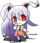  animal_ears bad_id bad_pixiv_id bunny_ears chibi lowres necktie nekoyu purple_hair red_eyes red_neckwear reisen_udongein_inaba solo touhou 