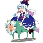  artist_request ex-keine hat horns kamishirasawa_keine long_hair oekaki solo touhou what 