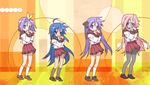  animated animated_gif dance dancing gif hiiragi_kagami hiiragi_tsukasa izumi_konata lowres lucky_star school_uniform seifuku serafuku takara_miyuki 