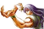  bad_id bad_pixiv_id banned_artist bare_knuckle bare_knuckle_iii headband kamiomutsu long_hair male_focus purple_hair red_eyes serious shirt shiva_(bare_knuckle) sleeveless sleeveless_shirt solo white_background 