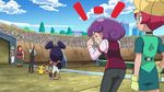  animated animated_gif cabernet_(pokemon) child dent_(pokemon) iris_(pokemon) kenyan_(pokemon) langley_(pokemon) lowres pikachu pokemon pokemon_(anime) purple_hair satoshi_(pokemon) scraggy 