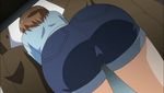  animated animated_gif ass brown_hair fellatio jk_to_inkou_kyoushi_4 lowres oral wakou_satsuki 