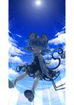  :d ^_^ absurdres animal_ears bad_revision basket bishamonten's_pagoda closed_eyes cloud downscaled_revision dowsing_rod error flying grey_hair highres iris_anemone jewelry md5_mismatch mouse mouse_ears mouse_tail nazrin open_mouth pendant shoes skirt skirt_set sky smile solo sun tail touhou 