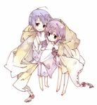  2girls dochibi horiguchi_yukiko lowres multiple_girls original shiromizakana siblings sisters twins water_color 