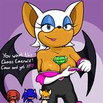  &hearts; bat big_breasts black_eyes blood blue blue_eyes blue_skin breasts canine chaos_emerald cleavage clothed clothing female fox fur gloves grin hedgehog knuckles_the_echidna mammal miles_prower nipples nosebleed orange_fur orange_skin purple_background red red_body rouge_the_bat sega sonic_(series) sonic_the_hedgehog unknown_artist white white_fur wings yellow 