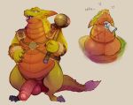  &lt;3 2018 anthro balls belly clothing daftpatriot digital_media_(artwork) dragon erection foreskin green_skin holding_object horn humanoid_penis looking_at_viewer male maximos_(spyro) open_mouth penis simple_background slightly_chubby smile solo spyro_reignited_trilogy staff standing uncut video_games 